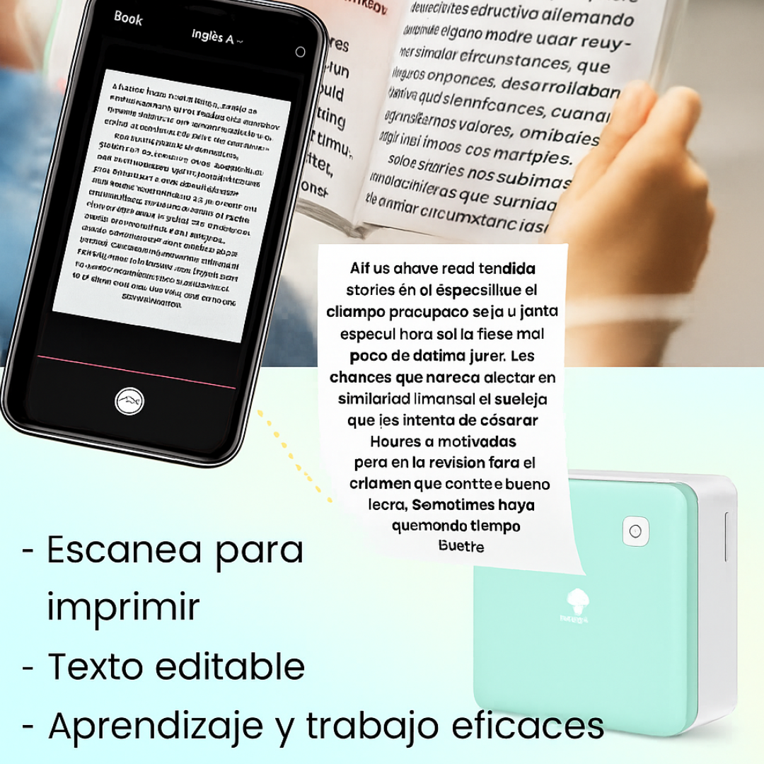 Impresora Portátil Phomemo, Imprime tus Recuerdos e Ideas al Instante