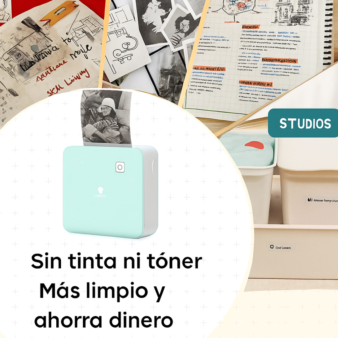 Impresora Portátil Phomemo, Imprime tus Recuerdos e Ideas al Instante